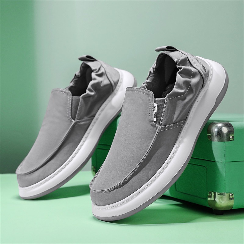 Zapatos de lona para hombre Zapatos Lefu de un pie 2025 Moda Verano Nuevo estilo Trabajo al aire libre Zapatos casuales Comercio exterior al por mayor
