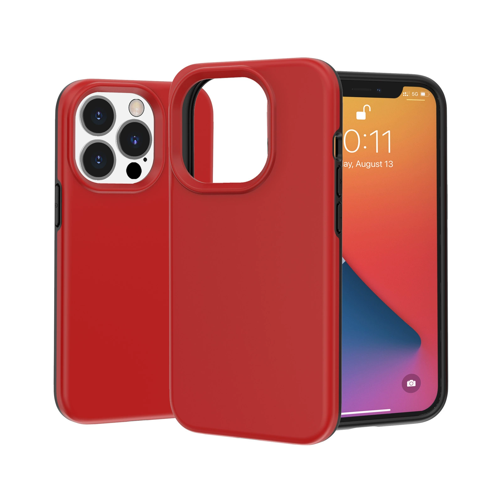 Чехол для телефона Apple iPhone 13 — матовый 2-в-1 тонкий ударопрочный защитный чехол
