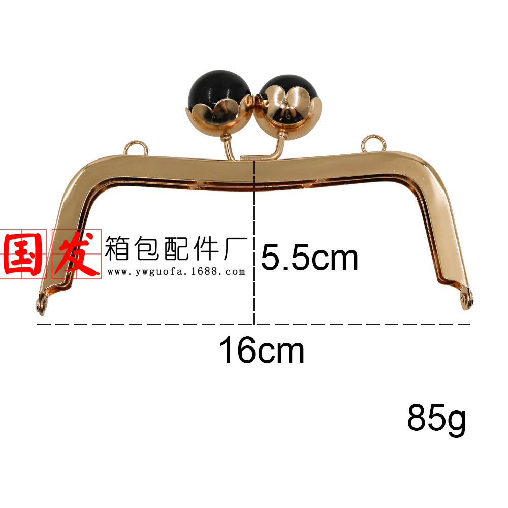 [Agujero de tornillo] 16cm cintura cóncava brillante flor de loto cabeza de perla boca oro al por mayor 25MM cuentas