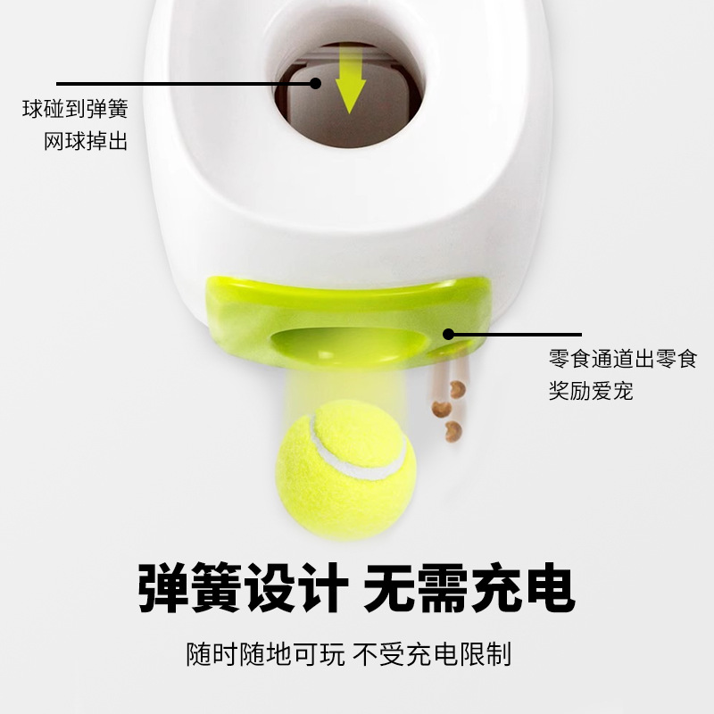Perros para mascotas Tenis Máquina de recompensa de comida Alimentador de entrenamiento Tenis Dispositivo de comida con fugas Juguete de alimentación de bola inteligente