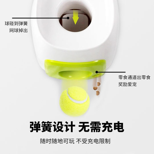 Pet Dog Tennis Food Reward Machine Training Feeder Tennis Leakage Feeder Smart Pitcher Feeding Toys
