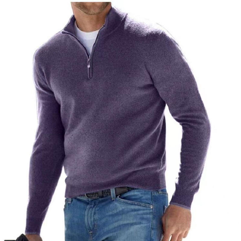 Maglione caldo da uomo a maniche lunghe SHFY 2023, vestibilità slim, maglietta da corsa_voghion.com