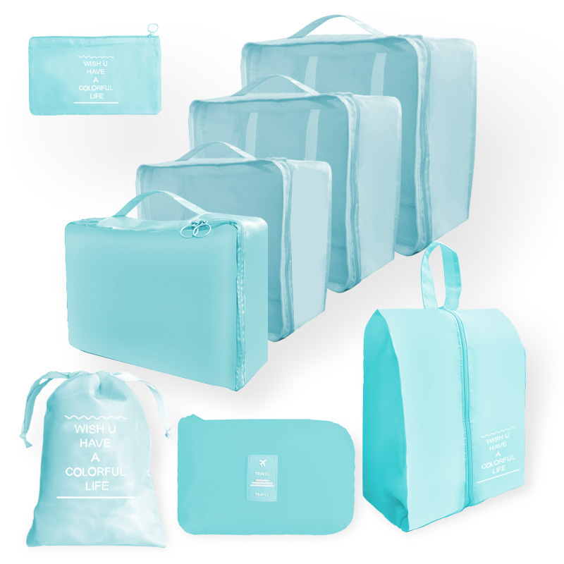 Bolsa de almacenamiento de viaje transfronterizo juego de cosméticos de lavado digital bolsa de almacenamiento subpaquete ropa zapatos bolsa de lona