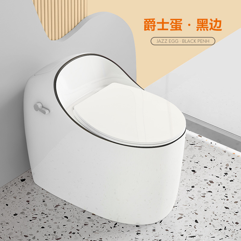 Nuevo hogar interior personalizado anti-bloqueo de una sola pieza fila de piso ultra-alto sifón moderno simple inodoro redondo al por mayor