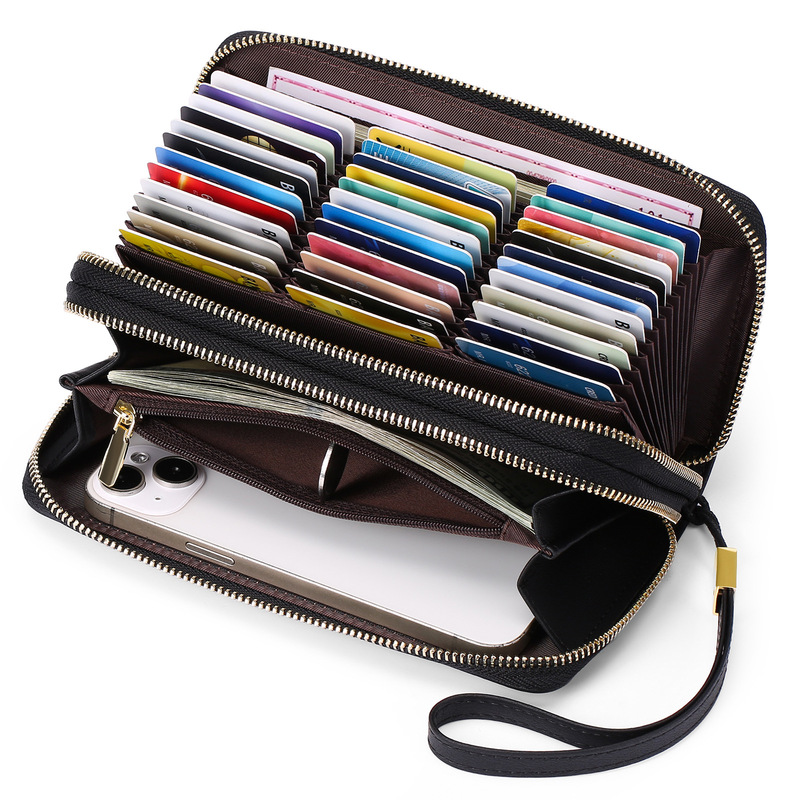 Temu Popular Long Wallet Microfiber Leather Multifunctional Clutch Bag Bank Card Storage Bag Double Zipper Wallet 1399 Temu Popular Long Wallet Microfiber Leather Multifunctional Clutch Bag Bank Card Storage Bag Double Zipper Wallet 1399
