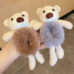 Bear Teddy Bear Plush Hairband Bear Headband Cute Rabbit Influencer Hair Tie Hair Accessories