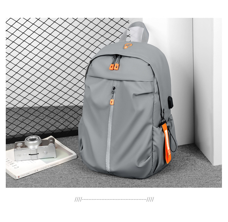 School Backpack, Laptop Backpack Backpack Solid Color Pattern Solid Color Casual Travel School Backpack Laptop Backpack Functional Backpack