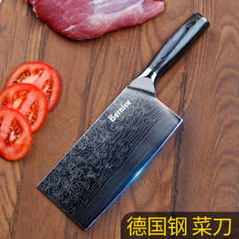 厂家现货 德国4116不锈钢菜刀 切片刀 切肉刀 莱塞激光纹厨房刀具
