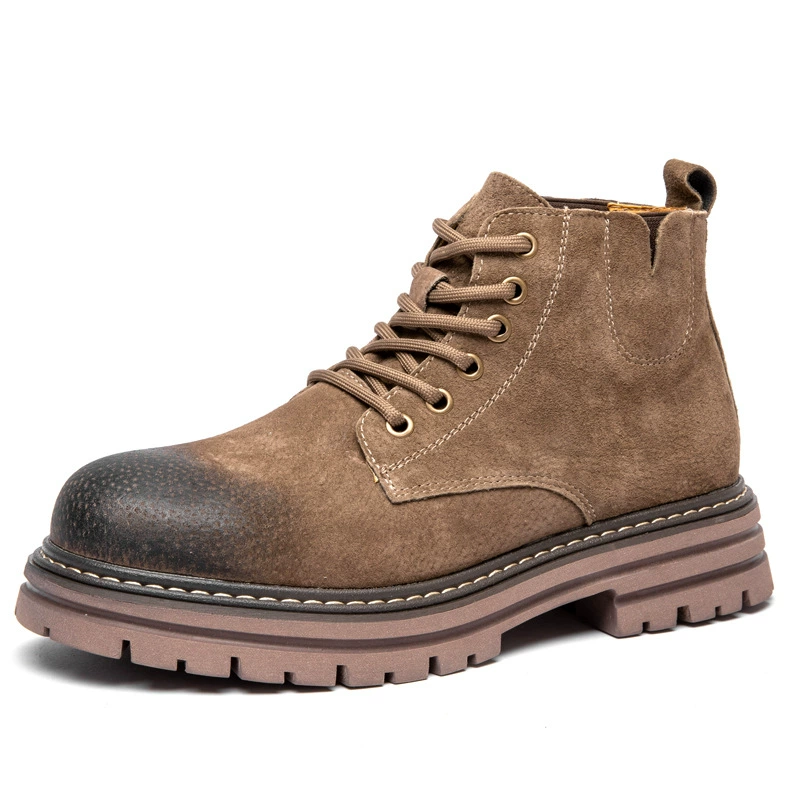 4514 Martin сапоги мужской 2024 новый локомотив ветреная кожа высокая банда ревень сапоги пустыни сапоги помогают британскому стилю добавить бархат