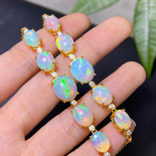 �¿���Ȼ�W�����S925�y�Ƕ��ʯ7x9 8x10 mm�ٴ�W�t����Ů���