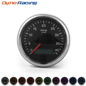 85mm Dizel Mühərriki Taxometri 0-4000rpm, 12/24V Dizel Avtomobilləri üçün