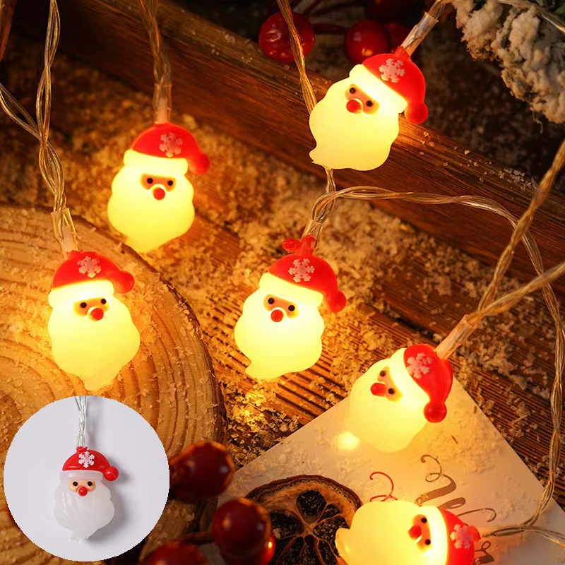 Cabeza de anciano navideño