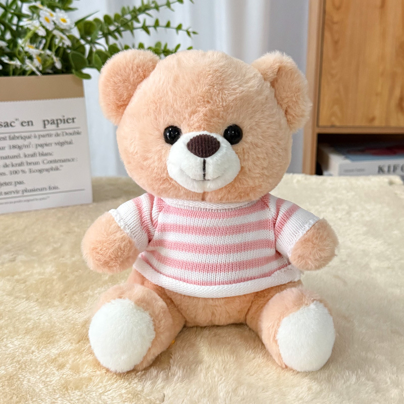 Suéter transfronterizo Teddy Bear muñecas muñecas juguetes de peluche actividad de publicidad LOGO impresión regalos de graduación escolar