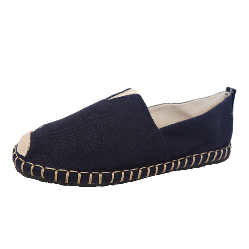 Japanese men's breathable old Beijing cloth shoes are online. Buna bottom casual sneakers, solid color fisherman's shoes, soft sole linen shoes