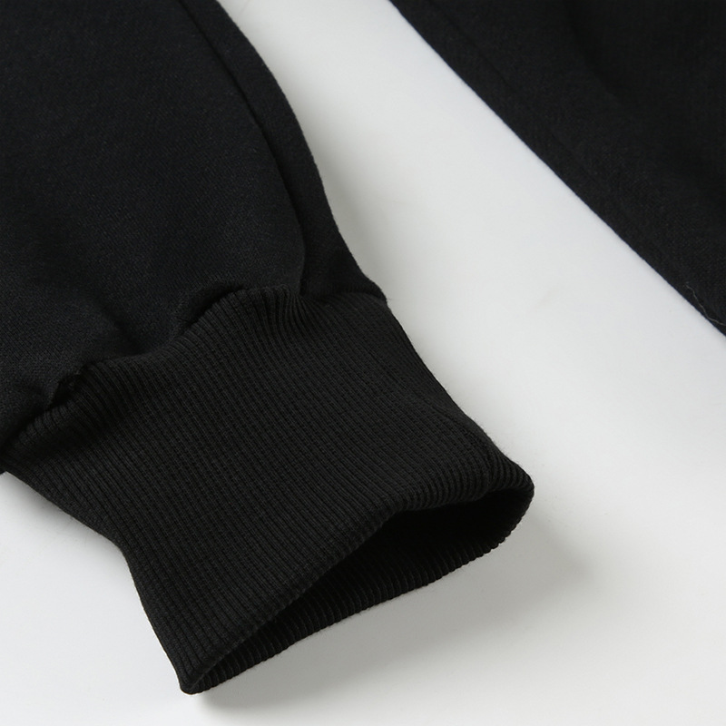 Street Retro Hooded Furry Splicing Coat Winter Slim Fit Warm Double Headed Zipper Cardigan Sweatshirt