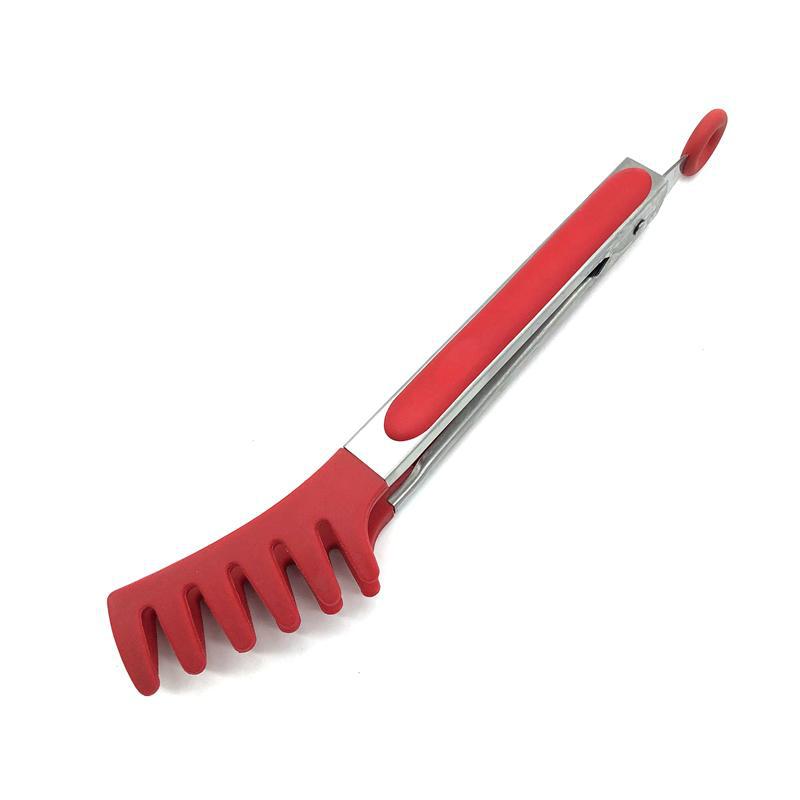 Silicone Spaghetti Tongs For Kitchen Baking And Barbecue_voghion.com