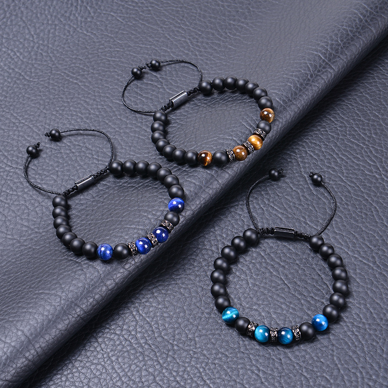 45g Weight 1 Piece Simple Style Geometric Rope Tiger Eye Unisex Bracelets