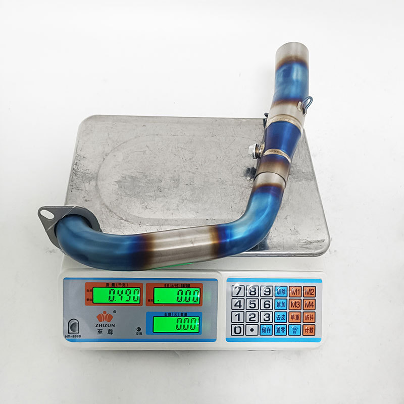 Suitable for motorcycle ZOTES 368 exhaust pipe modification, ZOTES 368 front section, tail section, and full section exhaust pipe