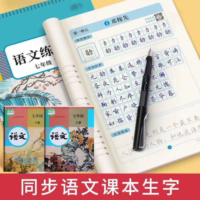 중학생을 위한 7, 8, 9학년 한자, 상하권, 인민교육출판사, 학생용 동기자, 개식연습자