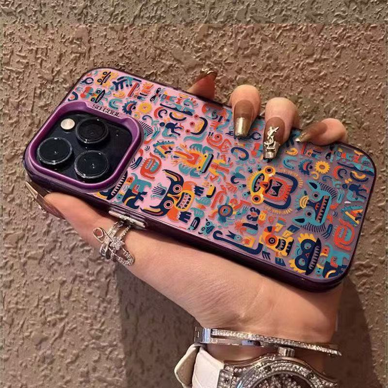 Nuevo Japón y Corea del Sur para iphone16 funda para teléfono móvil Apple 15promax/14 anti-caída 13pro12 personalidad 11xr