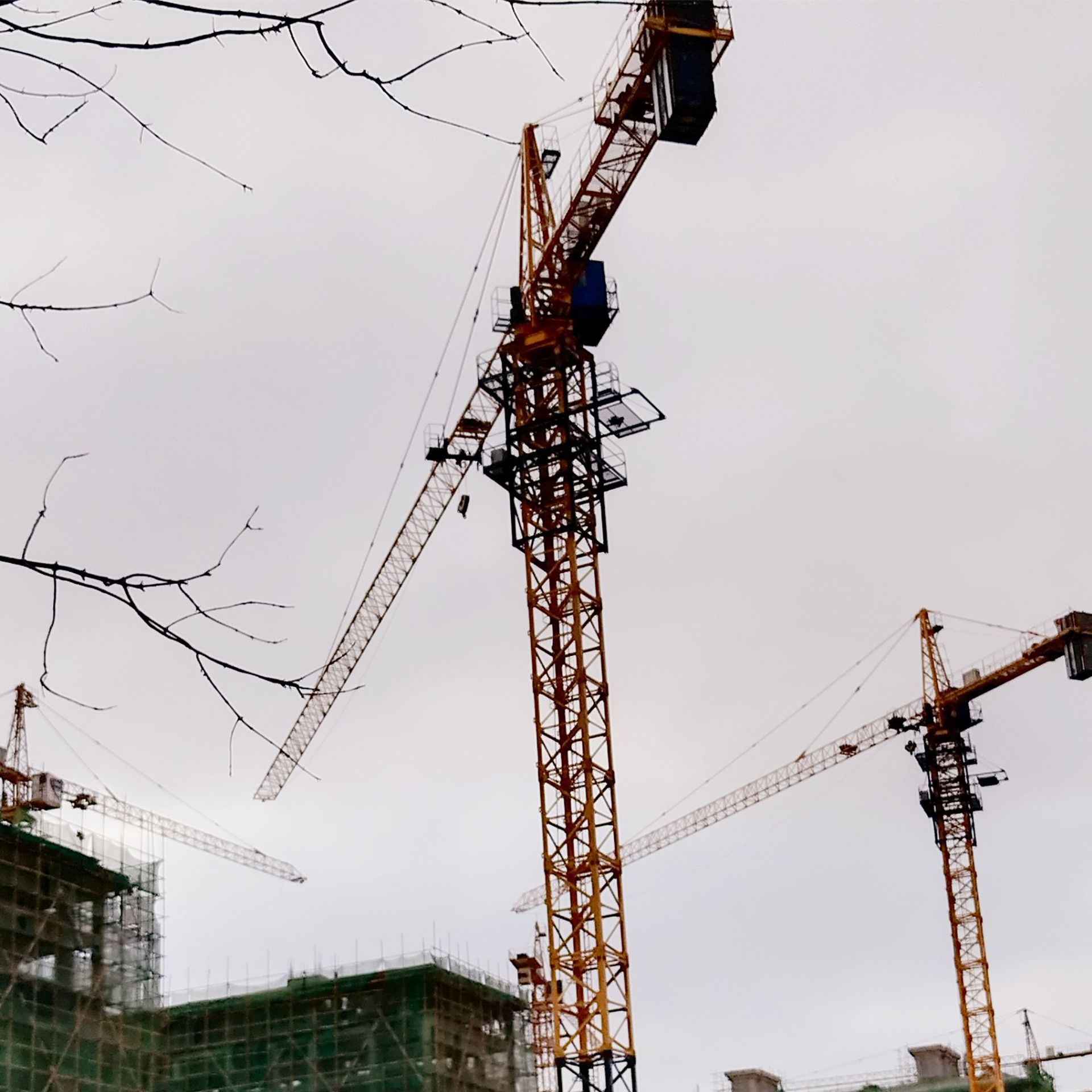 Tower crane 塔吊 10吨塔式起重机 60米臂展高度60米可拆的标准节