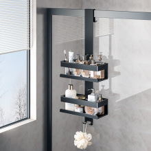 浴室肥皂架淋浴房架子玻璃门挂架家用网篮卫生间置物架