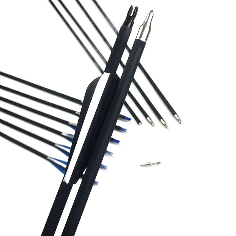 Смешанная углеродная опора для стрел стрела прямой Тяговый лук изогнутый композитный лук и Стрела традиционный конкурс Поддержка стрел лук и стрелы оптом