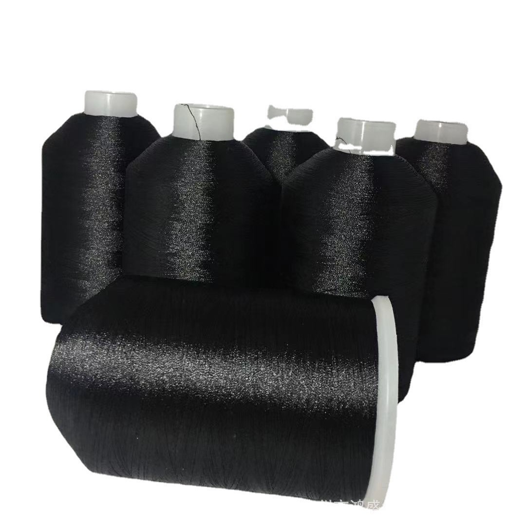 108D/2涤纶绣花线 10000码 260克 黑色 皮具手袋匹绣线裁片刺绣线
