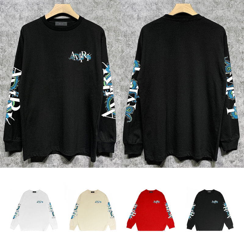 LONG-term goods cross-border European and American fashion brand LONG SLEEVE t-shirt shirt
