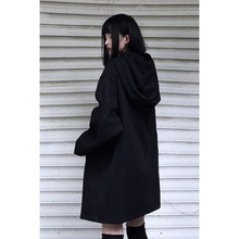 ins外套女韩版宽松学生春秋季新款原宿风bf风衣连帽中长款上衣潮