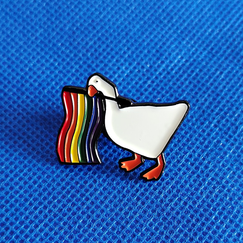 Cartoon rainbow cute badge