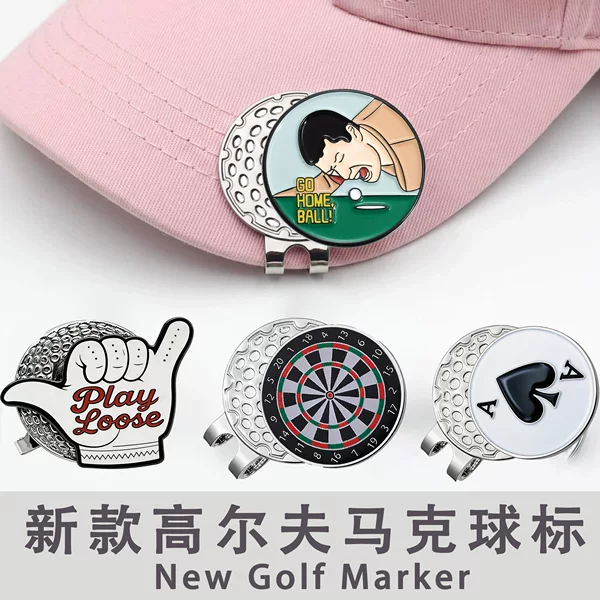 Golf hat clip with enamel craftsmanship, a cross-border bestseller, 25mm golf accessory, magnetic ball marker hat clip