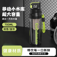 新款防摔耐热Tritan材质水杯速开随手杯户外运动塑料杯车载吸管杯