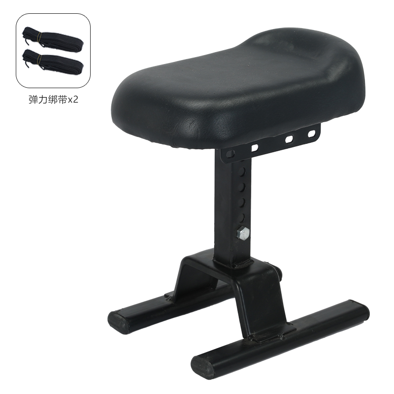 ✿Black rectangular 010 single seat + adjustable + straps