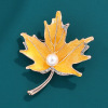 Fashionable metal brooch from pearl lapel pin, advanced pin, clothing, accessory, Korean style, high-quality style