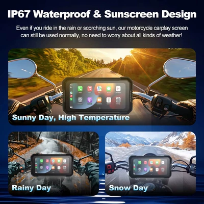 Motorcycle Dashcam Carplay Smart: Motorcycle driving recorder