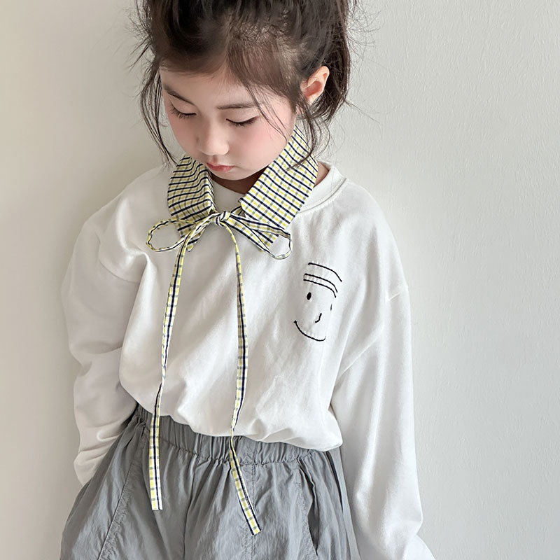 Cuello falso para niños camisa a cuadros con cordones de alta calidad cuello falso suéter de todo fósforo suéter corbata accesorios de mujer