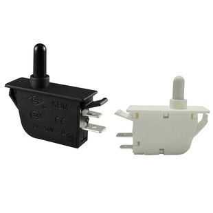 Manufacturers supply certified refrigerator door control switch White Black normally open normally closed conversion button switch wholesale