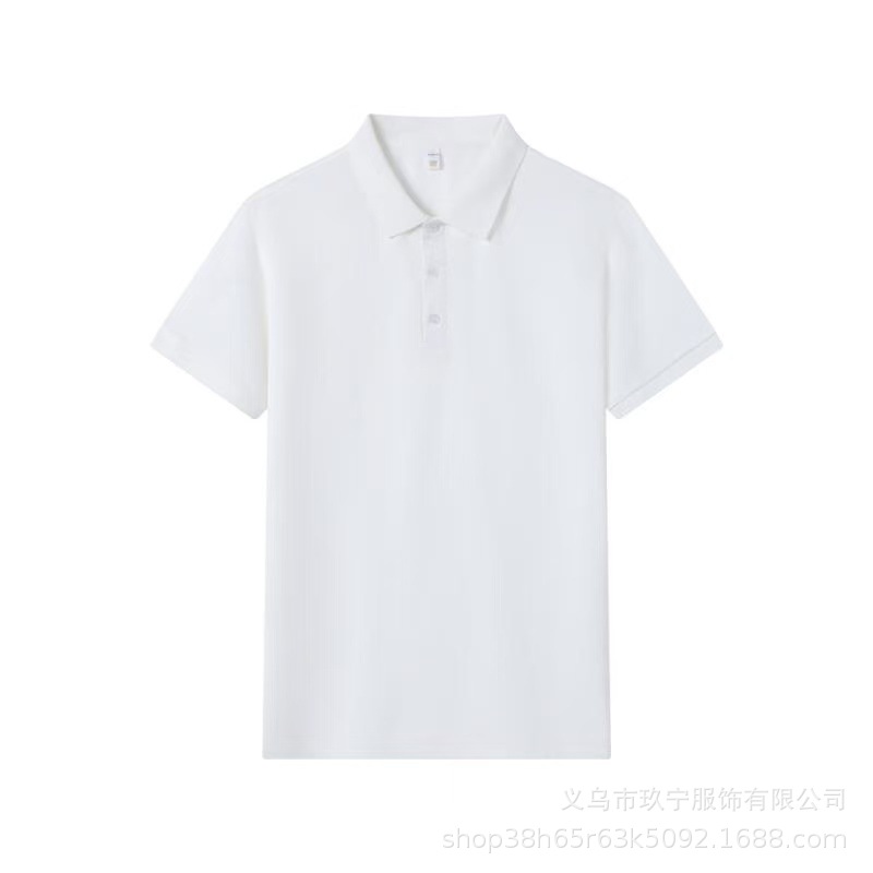 Primavera y verano para hombres y mujeres 7A antibacterianos de manga corta suelta polo suave piel libre de quemar camisa elástica al por mayor