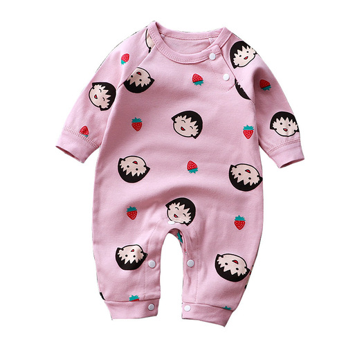 Baby cotton crawler suit spring and autumn baby one-piece suit, diaper cover for newborn babies, children's clothing wholesale