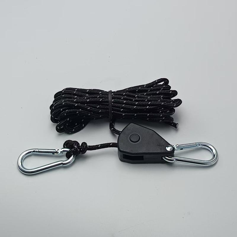 升降绳 紧绳器 帐篷松紧绳露营金属滑轮帐篷绳天幕延长防风绳|undefined