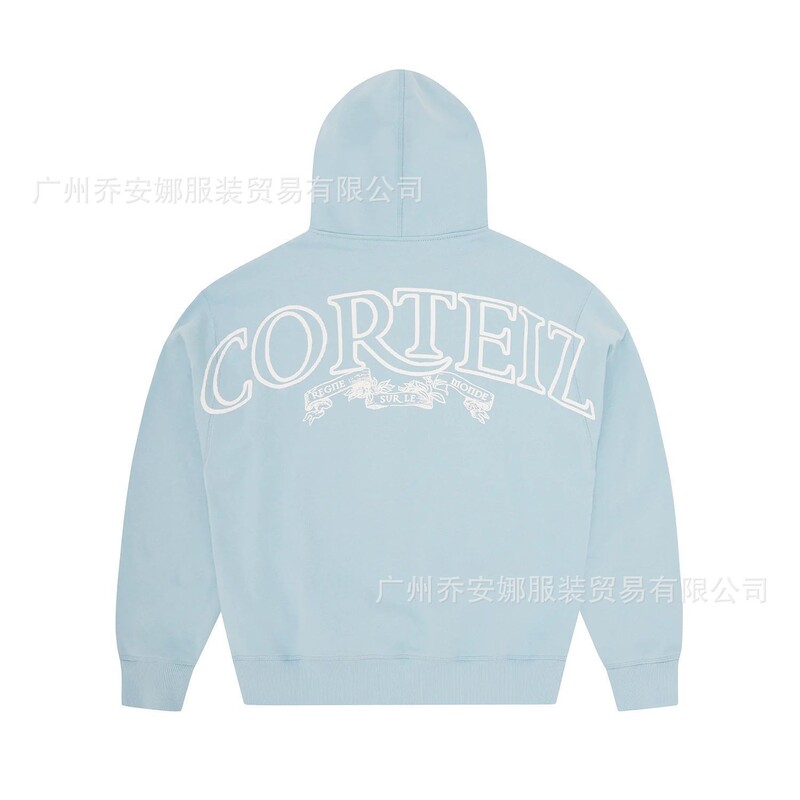 Trendy Brand Set Alcatraz Print Sweatpants High Street Zipper Loose American Style New Cross-Border Eiz Hoodie