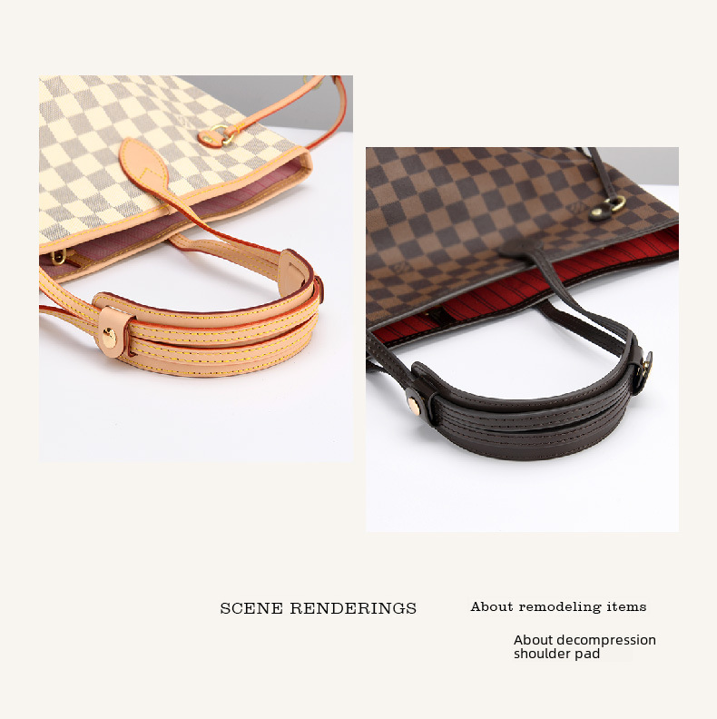 Artisan Fang Adaptation Coco Pool Bag Wide Shoulder Strap Accessories Tote Bag Decompression Shoulder Pad Modification coac Bag with h Replacement