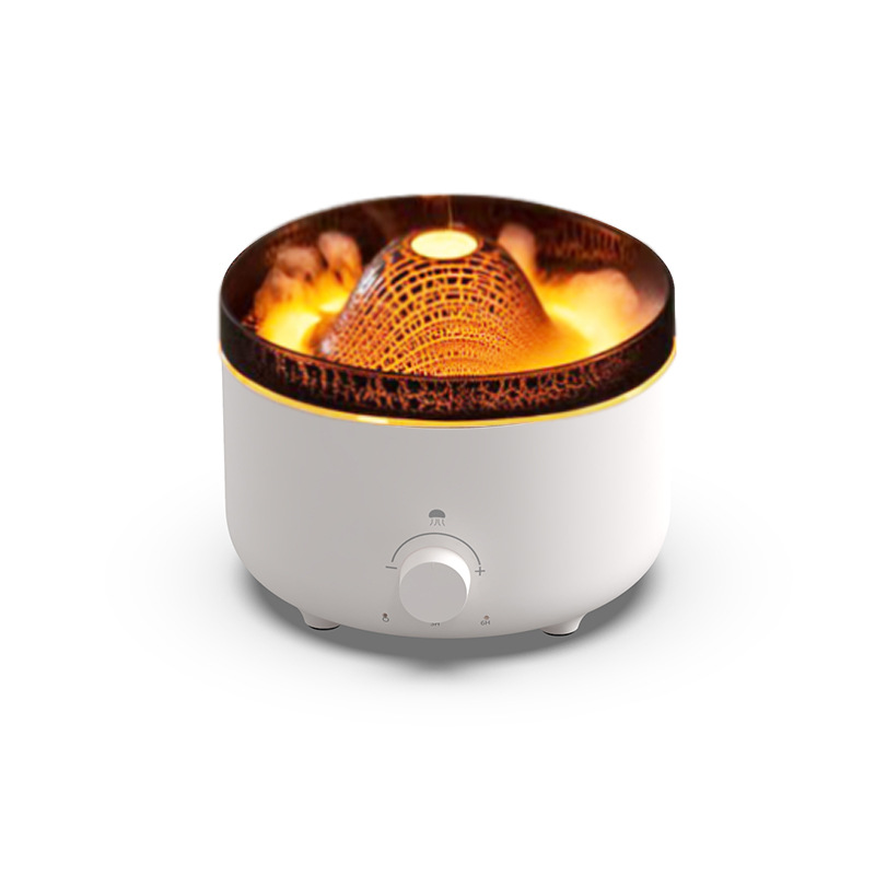 560ml Volcano Flame Remote Control Aromatherapy Air Humidifier Essenti