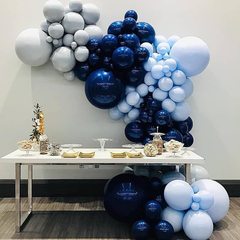 Cross-border 4D balloon arch set macaron blue birthday wedding balloon chain decoration party wedding room decoration