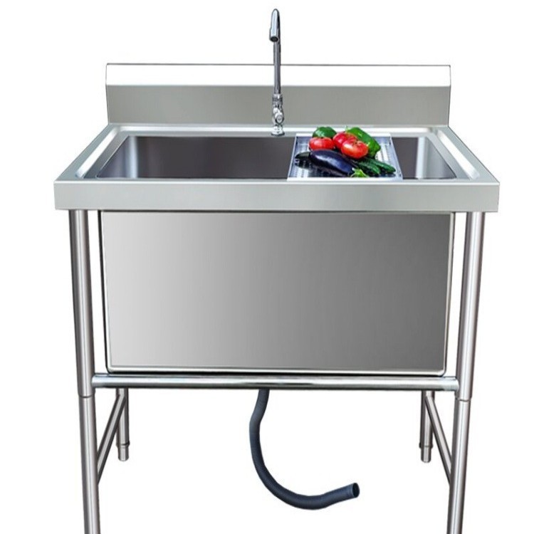 304 acero inoxidable descongelación piscina comercial gran fregadero espesado lavavajillas lavabos de verduras piscina de remojo lavabos de cocina