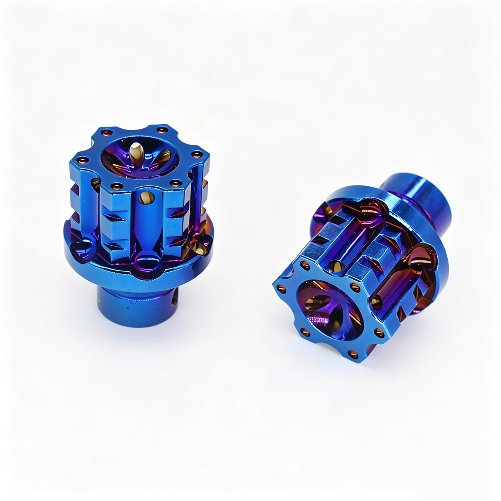 Electric Vehicle Modification Titanium-Plated Plum Blossom Key Head, Motorcycle Modification Titanium-Plated Key Head Accessories, Key Cover