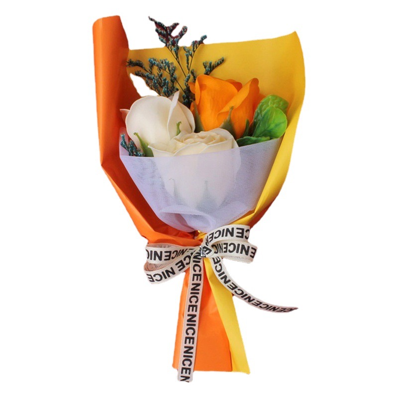 Sanba Festival regalo avanzado hecho a mano ramo para novia Rosa jabón ramo caja de regalo decoración de la boda regalo de mano