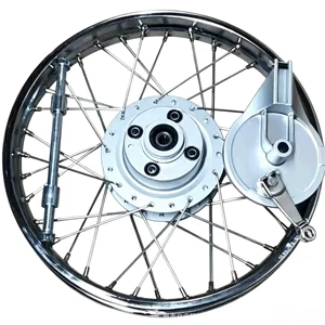 Motosiklet təkər mərkəzi WY125-A CG King 125 ön və arxa polad disk yığımı, retro modifikasiya edilmiş təkər yığımı