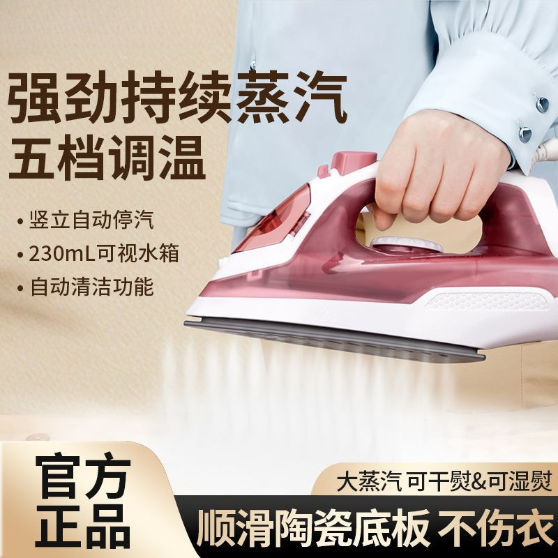 Steam Electric Iron Handheld Household Small Ironing Machine for Ironing Clothes Calligraphy Iron Dry and Wet Two-Piece Old-Fashioned
